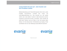 Tablet Screenshot of evania.de